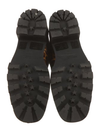 Jimmy Choo Ponyhair Animal Print Combat Boots