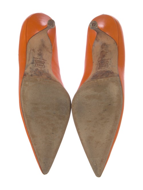 Jimmy Choo Leather Cutout Accent Pumps