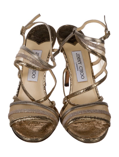 Jimmy Choo Mesh Slingback Sandals