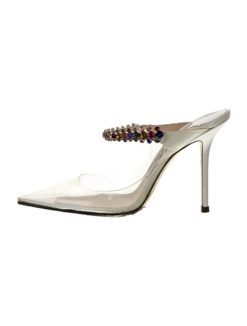 Jimmy Choo PVC Crystal Embellishments Mules