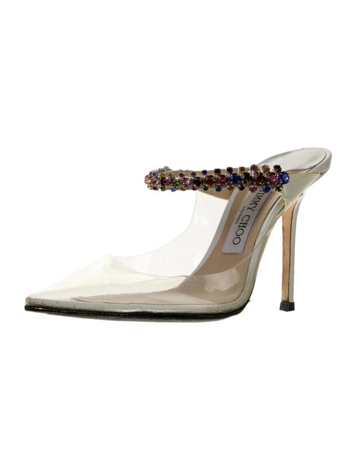 Jimmy Choo PVC Crystal Embellishments Mules