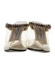Jimmy Choo PVC Crystal Embellishments Mules