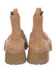 Jimmy Choo Suede Crystal Embellishments Chelsea Boots