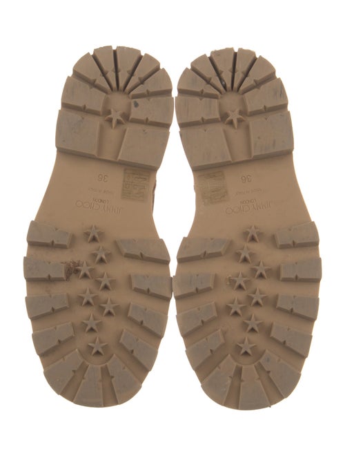 Jimmy Choo Suede Crystal Embellishments Chelsea Boots