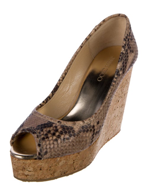 Jimmy Choo Leather Animal Print Pumps