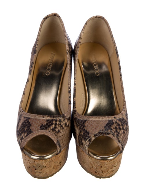 Jimmy Choo Leather Animal Print Pumps