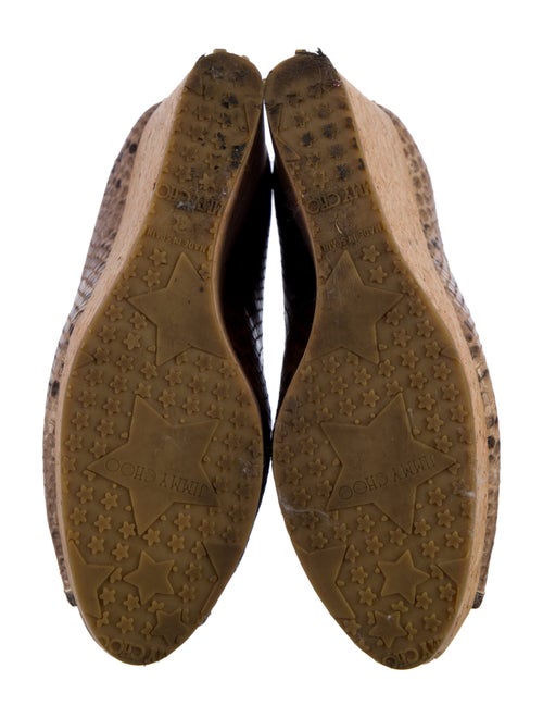 Jimmy Choo Leather Animal Print Pumps