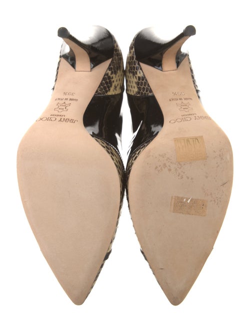 Jimmy Choo Snakeskin Animal Print D'Orsay Pumps