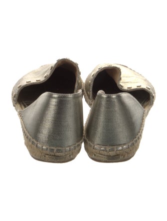 Jimmy Choo Leather Studded Accents D'Orsay Flats