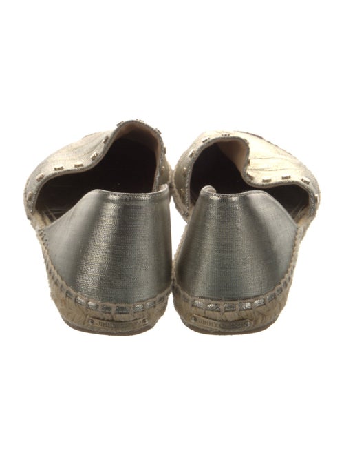 Jimmy Choo Leather Studded Accents D'Orsay Flats