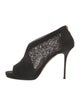 Jimmy Choo Suede Mesh Accents D'Orsay Pumps