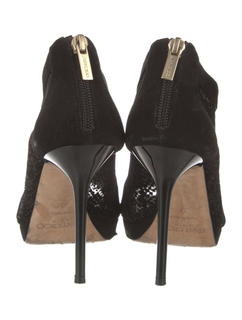 Jimmy Choo Suede Mesh Accents D'Orsay Pumps