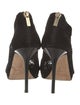 Jimmy Choo Suede Mesh Accents D'Orsay Pumps