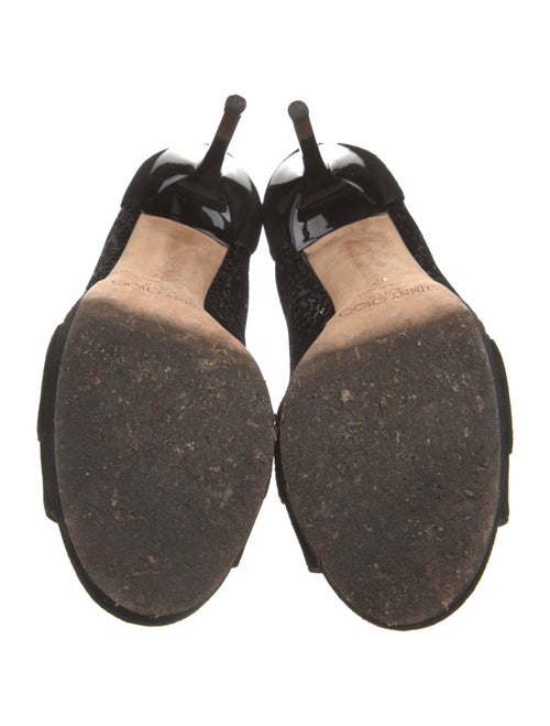 Jimmy Choo Suede Mesh Accents D'Orsay Pumps