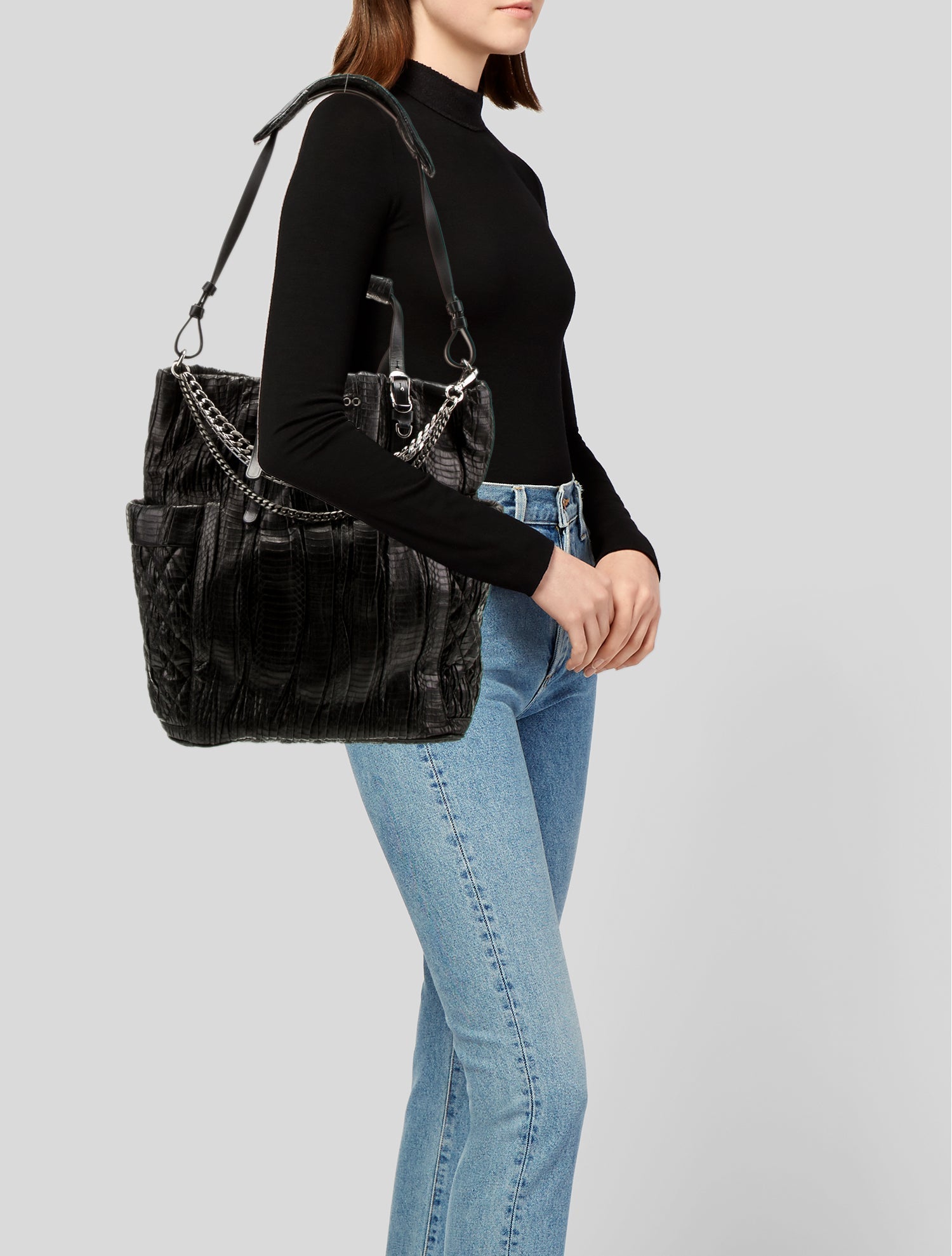 Jimmy Choo Quilted Bucket Bag