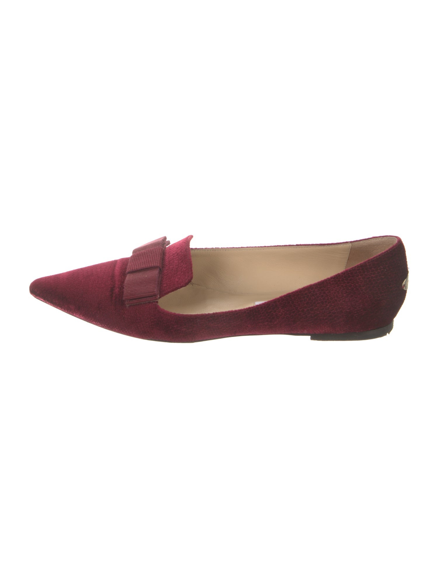 Jimmy Choo Velvet Grosgrain Trim Loafers