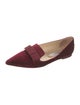 Jimmy Choo Velvet Grosgrain Trim Loafers