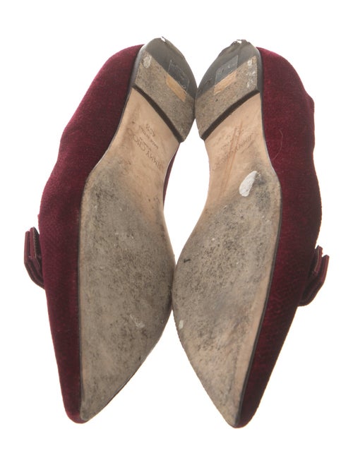 Jimmy Choo Velvet Grosgrain Trim Loafers