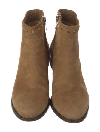 Jimmy Choo Suede Studded Accents Boots