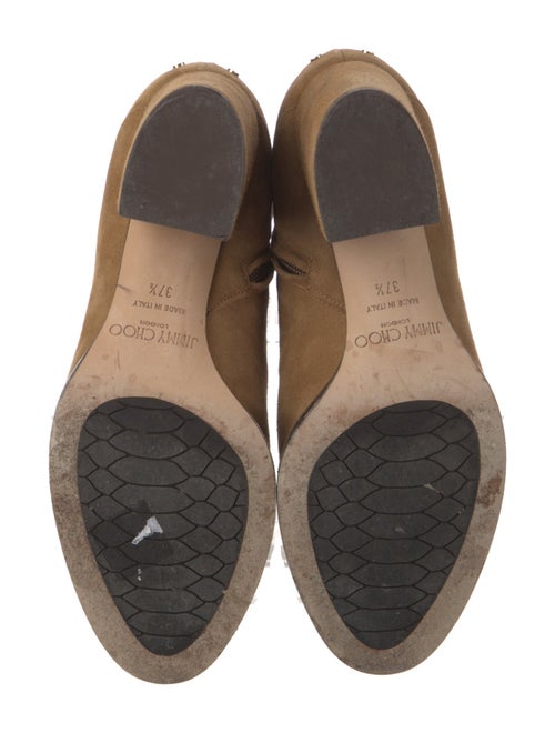 Jimmy Choo Suede Studded Accents Boots