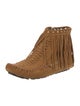 Jimmy Choo Suede Studded Accents Lace-Up Boots