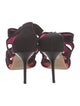 Jimmy Choo Neoprene Leather Trim Embellishment Sandals