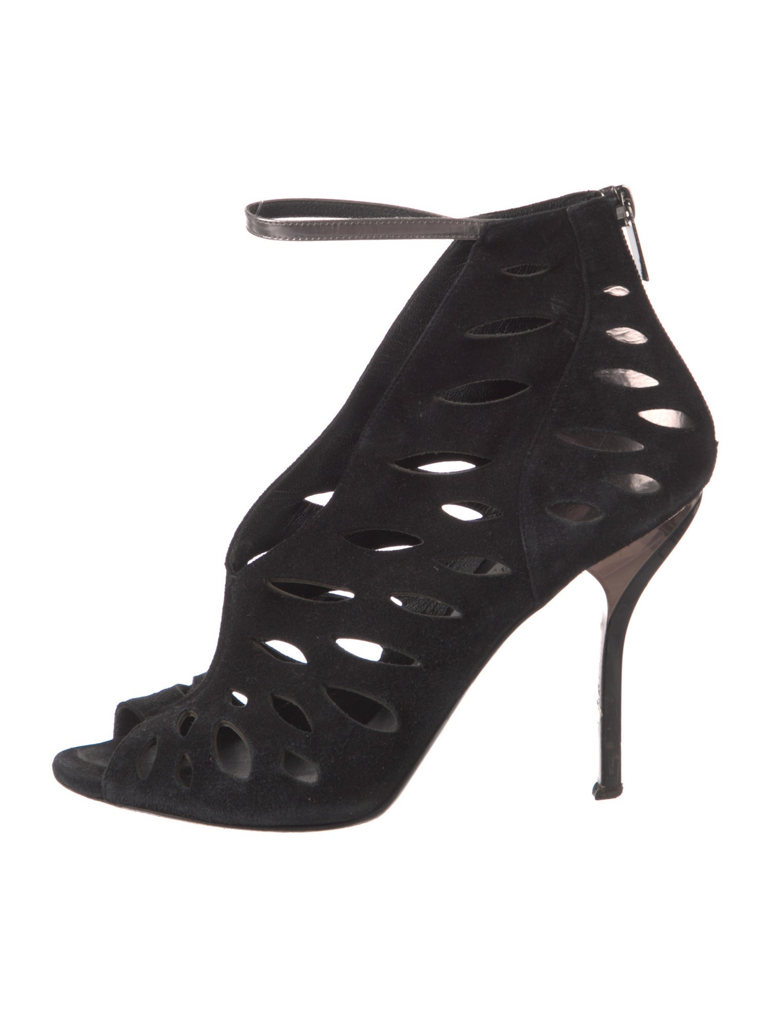 Jimmy Choo Suede Lasercut Accents Pumps