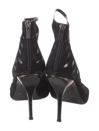 Jimmy Choo Suede Lasercut Accents Pumps