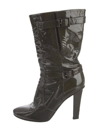 Jimmy Choo Patent Leather Slouch Boots