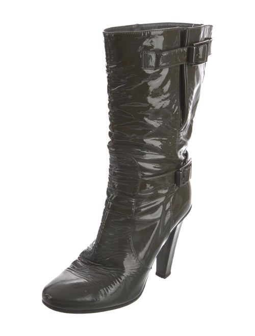 Jimmy Choo Patent Leather Slouch Boots