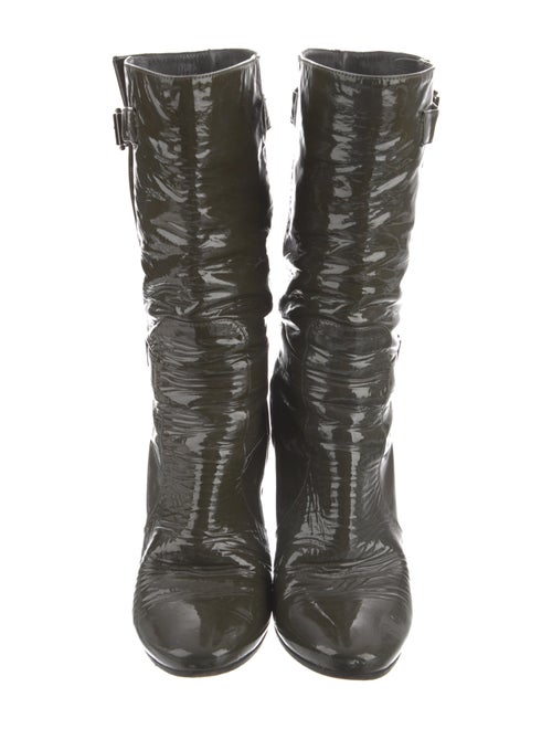 Jimmy Choo Patent Leather Slouch Boots