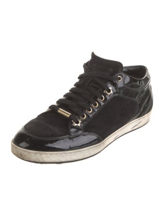 Jimmy Choo Suede Printed Sneakers