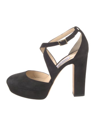 Jimmy Choo Suede D'Orsay Pumps
