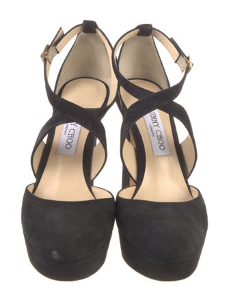 Jimmy Choo Suede D'Orsay Pumps