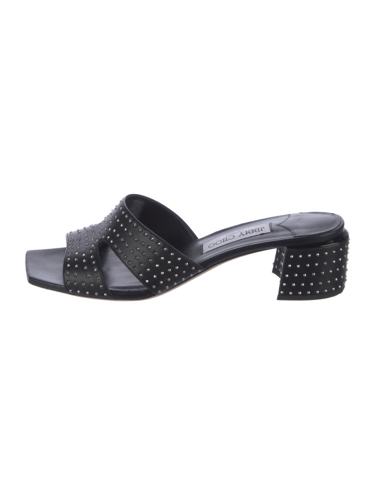 Jimmy Choo Leather Slides