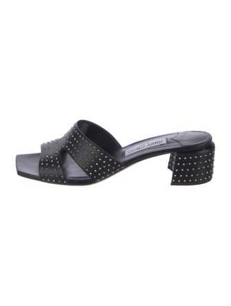 Jimmy Choo Leather Slides