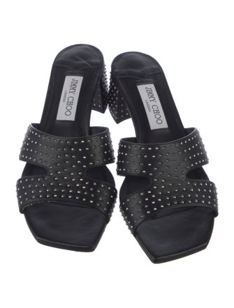 Jimmy Choo Leather Slides