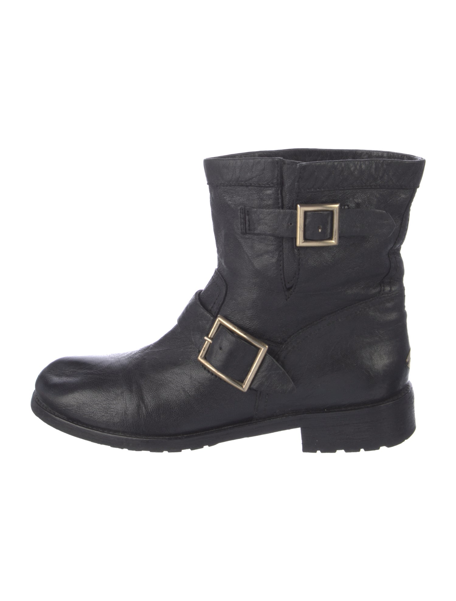Jimmy Choo Leather Moto Boots