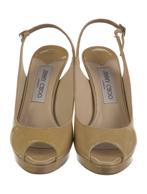 Jimmy Choo Patent Leather Slingback Sandals