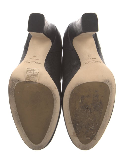 Jimmy Choo Faux Pearl Accents Leather Boots