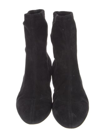 Jimmy Choo Suede Crystal Embellishments Sock Boots