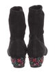 Jimmy Choo Suede Crystal Embellishments Sock Boots
