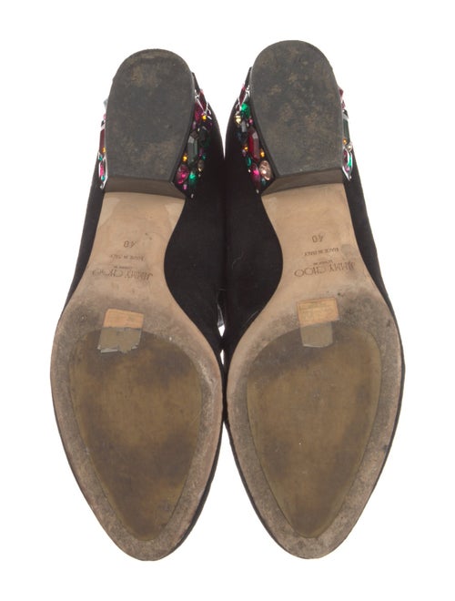 Jimmy Choo Suede Crystal Embellishments Sock Boots