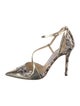 Jimmy Choo Snakeskin Animal Print D'Orsay Pumps