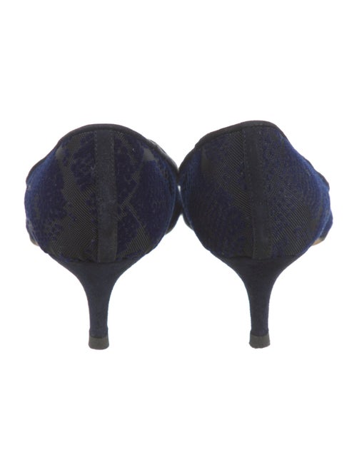 Jimmy Choo Mesh Polka Dot Print Pumps