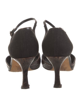 Jimmy Choo Cutout Accent D'Orsay Pumps