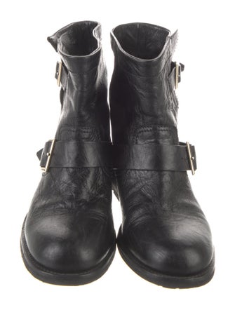 Jimmy Choo Leather Moto Boots