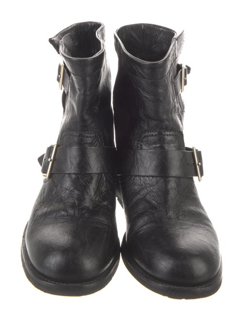 Jimmy Choo Leather Moto Boots