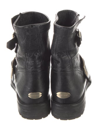 Jimmy Choo Leather Moto Boots