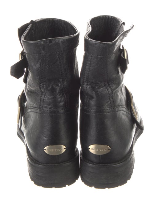 Jimmy Choo Leather Moto Boots